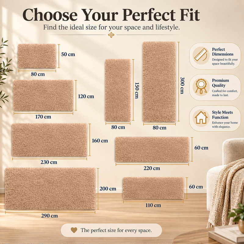 Adela Rectangle Shag Washable, Rectangle 160 x 230 cm
