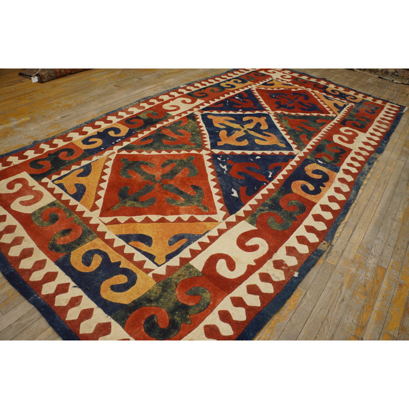 Antique Shyrdak Kerghiz Flat Weave Rug