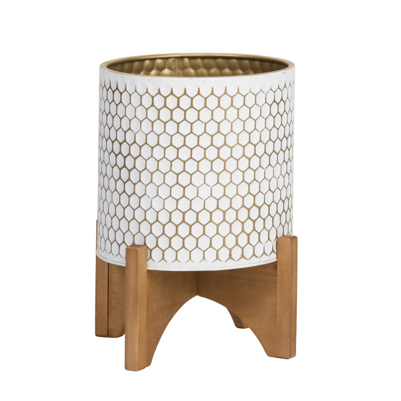 Pot en nid d'abeille Latoni, H 14,75 po x l 12 po x P 12 po