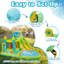 Inflatable White Bounce House With Ball Pool, Indoor & Outdoor Bouncing Castle For Kids With Air Blower