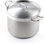 Marmite en acier inoxydable standard de 8 pintes de Cooks avec couvercle, marmite pour pâtes, soupe, va au four, va au lave-vaisselle, marmite pour la mise en conserve, compatible avec la plupart des cuisinières