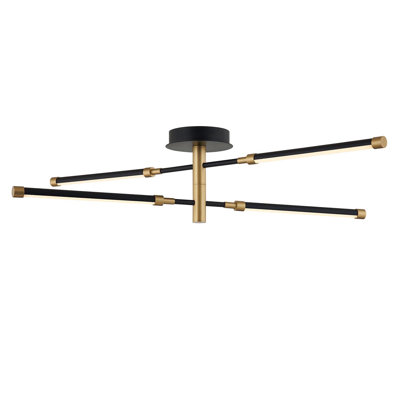 Dragna 4 - Light Dimmable LED Modern Linear Chandelier