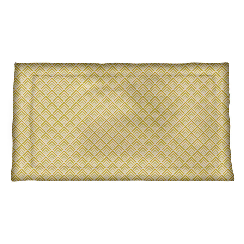 Taie décorative Katelyn Elizabeth, Polyester, Simple standard, Jaune / dégradé