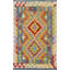 Tapis oriental multicolore Kilim 3 x 4