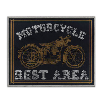 Estampe de motocyclette encadrée, design par Marcus Prime