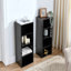 Étagère de rangement multimédia à 8 niveaux, armoire de rangement compacte CD DVD avec tablettes réglables, bibliothèque haute étroite pour le bureau à domicile, bibliothèque multifonctionnelle à deux étages-231979043