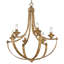 Lustre empire 6 lumières de style bougie Colmar