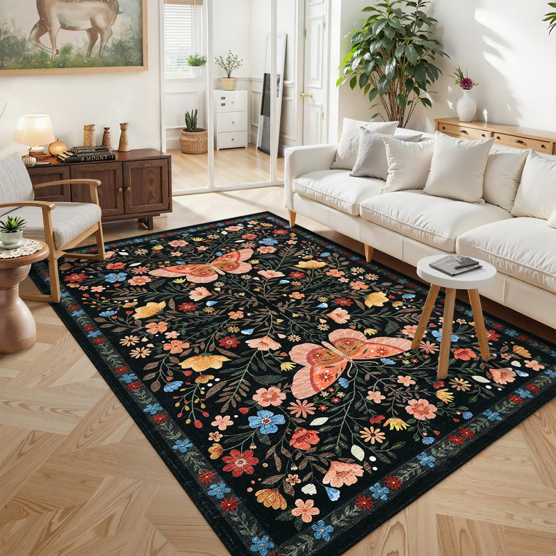 Tapis lavable à la machine Farmhouse, Rectangle 4pi x 6 pi