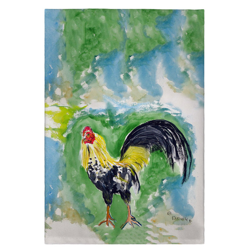 Serviette à main bantam coq Eliane