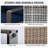 2 Pieces Patio Wicker Chairs Set, Outdoor Conversation Chairs Set With Removable Cushions & Wood-looking Metal Armrest For Garden, Backyard, Porch, Deck-1700968963