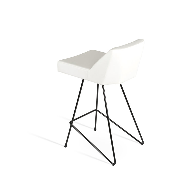Tabouret de bar et de comptoir Prisma Cattelan, Noir, Tabouret de bar (siège d'une hauteur de 29 po), Blanc