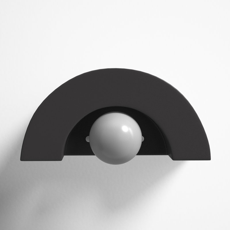 Payam Ceramic Half Moon, Carbon Matte Black