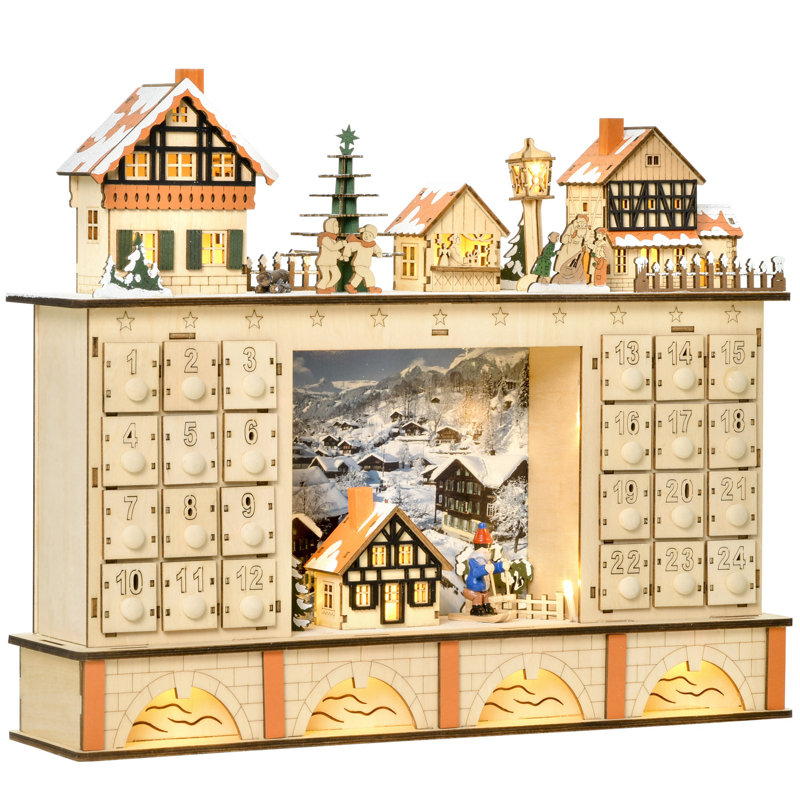 Calendrier de l'Avent village de Noël