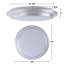 14 po Plafonnier encastré à intensité variable réglable en aluminium brossé 3000K / 4000K / 5000K avec abat-jour en acrylique-1055206217
