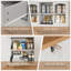 Armoire de cuisine 71 po avec DEL et charge - huche de rangement, bar à café, armoire à micro-ondes pour la salle à manger-129508812
