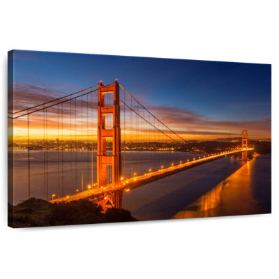 Lilie Lights Along Golden Gate Bridge