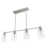 Luminaire suspendu cylindrique linéaire 4 lumières Lochemeade