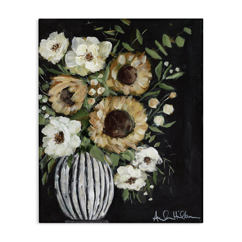 Art mural sur toile Full Country Bouquet par Amanda Hilburn, H 20 po x l 16 po