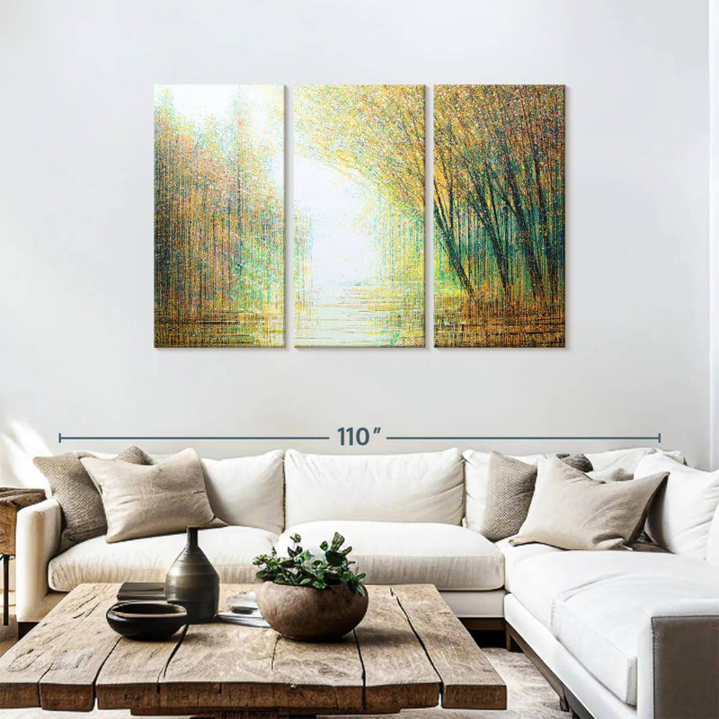 Avery Ethereal Autumn Woodland, H 48 po x l 74 po
