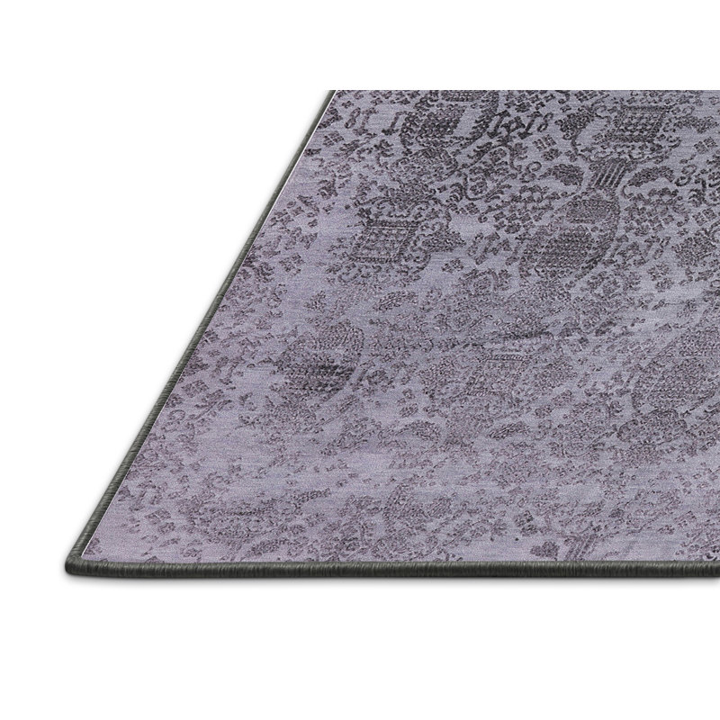 Tapis oriental noir / gris Grenville, Rectangle 4 pi x 6 pi