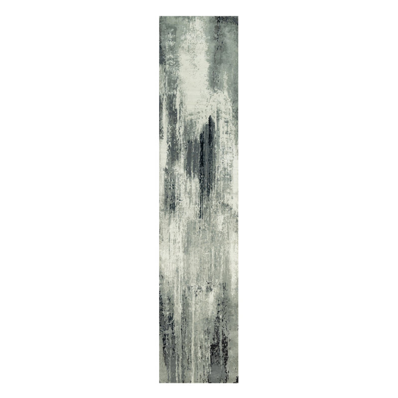 Tapis de couloir unique en laine 2 pi 6 po x 12 pi Celil