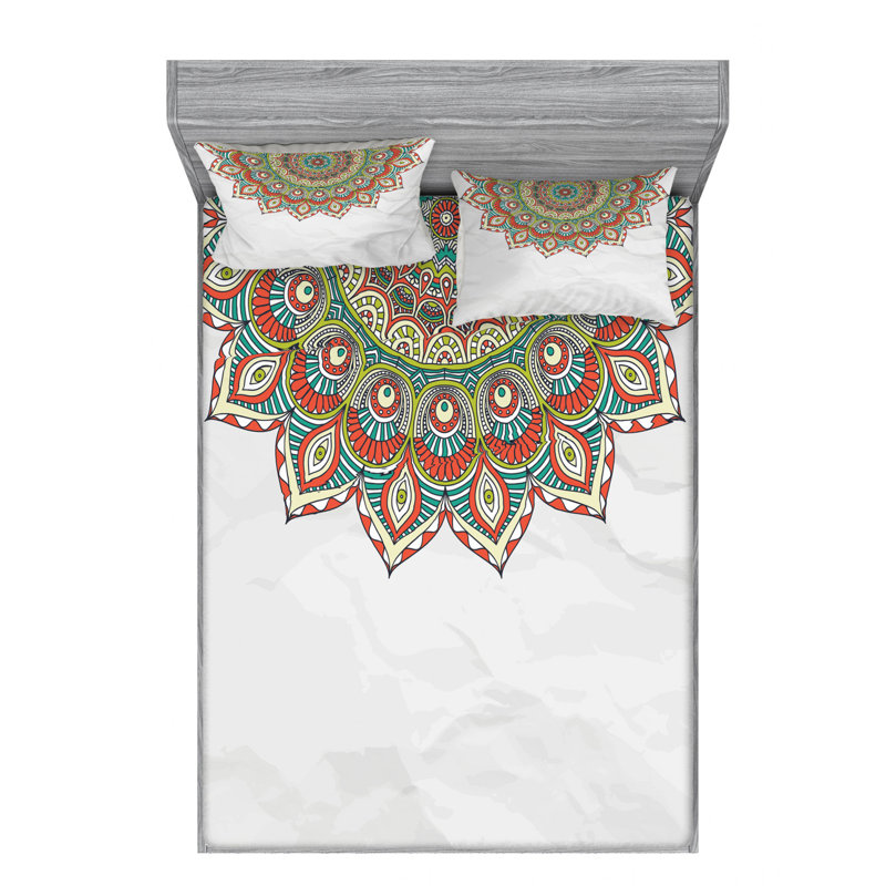 Microfiber Sheet Set, Queen Sheet Set with Fitted Sheet