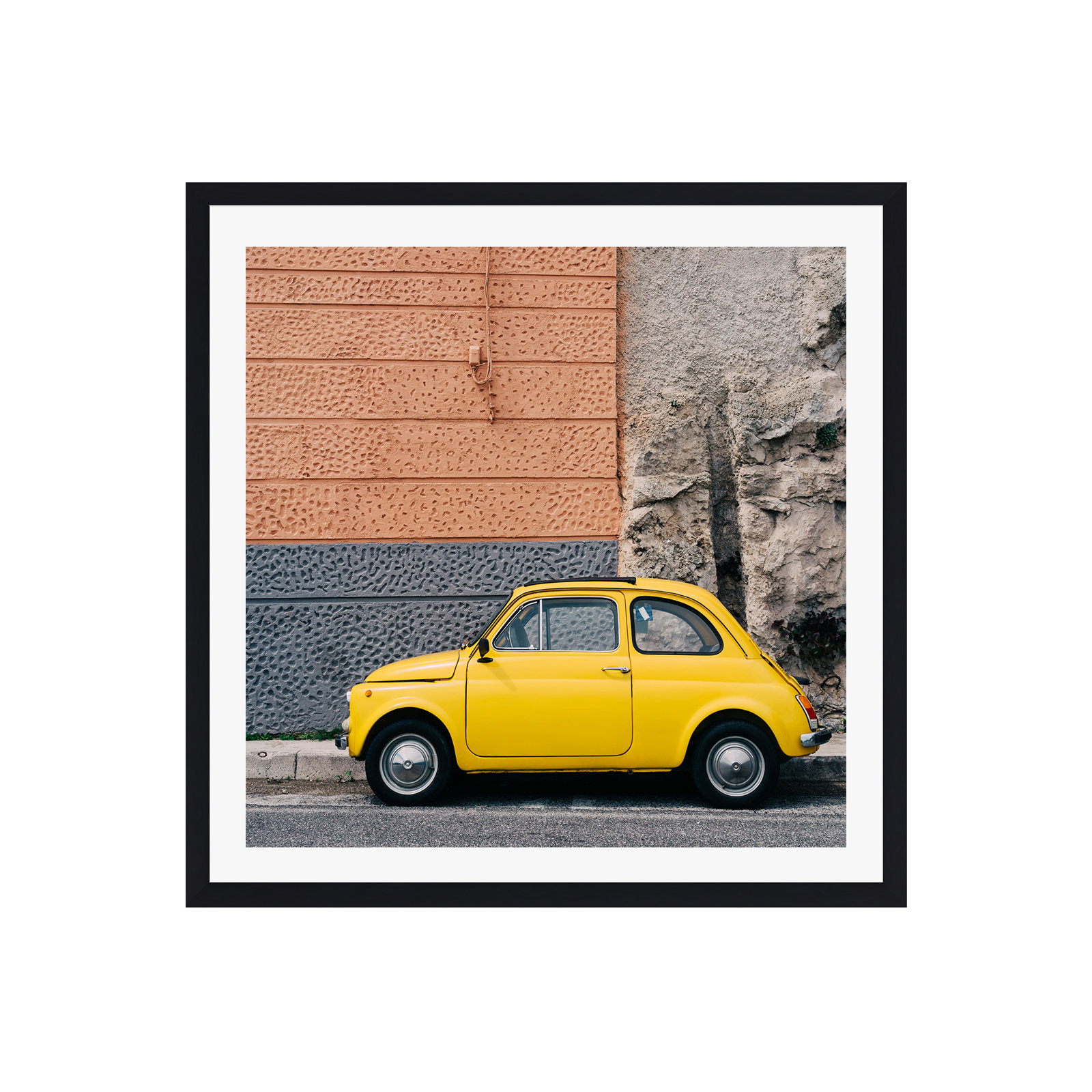 Amalfi Coast Drive XII by Bethany Young, Black Single Picture Framed, Yes, 36" H x 36" W x 0.75" D