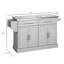 Chariot pour îlot de cuisine avec 2 tiroirs, porte-épices, couteau et porte-serviettes Kitchen Island