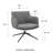 Krishaang Faux Leather Swivel Armchair-439816682