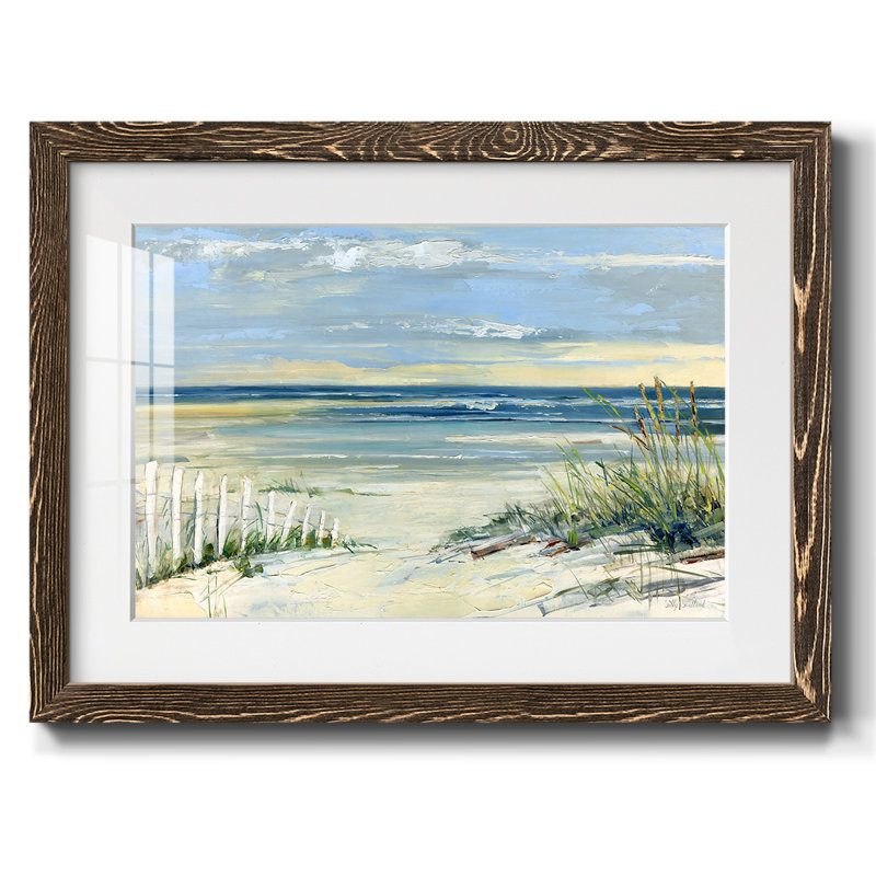 Chemin vers la mer, H 14 po x l 20 po x P 1,5 po, Noyer