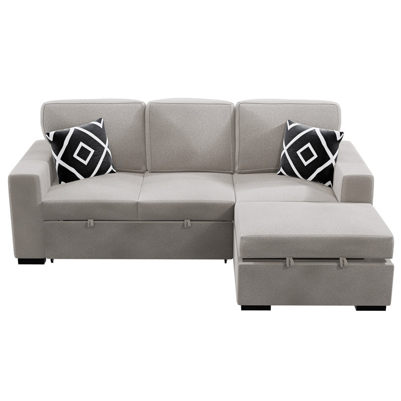 2-Piece Convertible Sectional, Beige