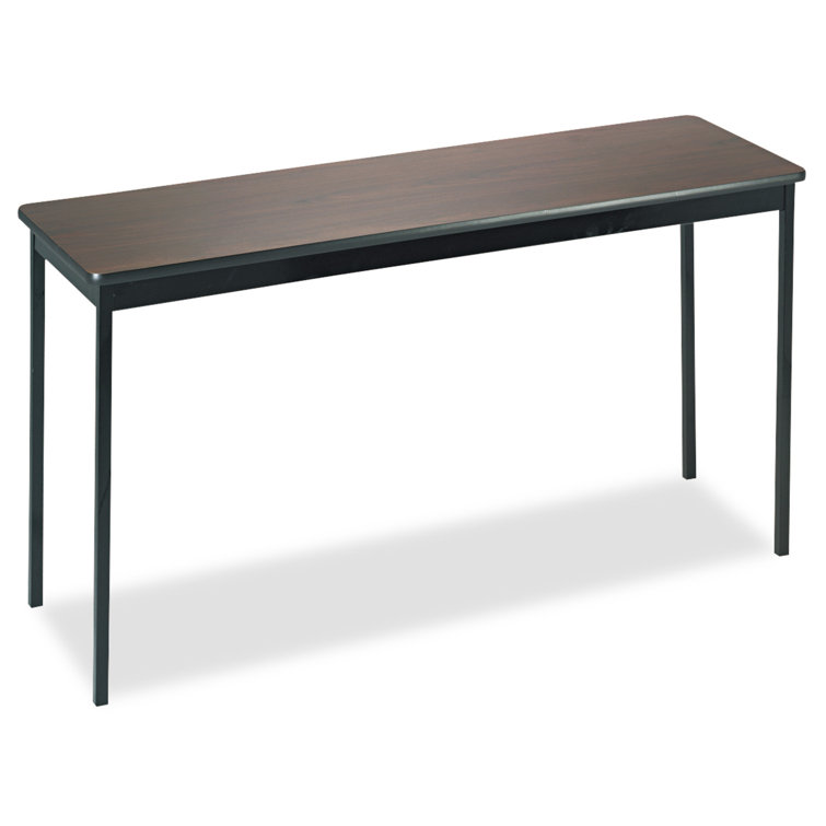 Barricks Utility Table With Laminate Top & Steel L Rectangle Training Table