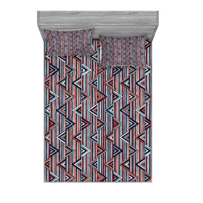 Microfiber Geometric Sheet Set