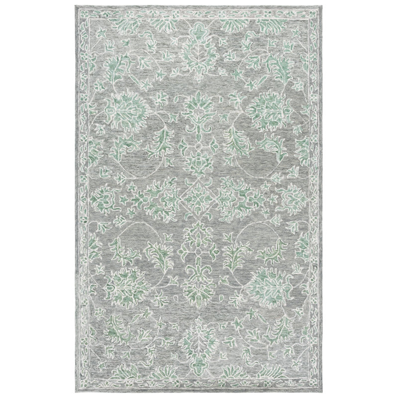 Metro 677 Hand Tufted Wool; Cotton Oriental Rug, Rectangle 4' x 6'