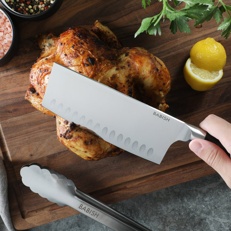 Babish Babish High Carbon German Steel Full Tang 6.5'' Cleaver Kitchen Knife