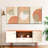 Warm Geometric Triptych Multi Piece Canvas Print-93059632