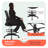 Mesh Drafting Chair Adjustable Height Ergonomic Swivel Drafting Stool with Foot Ring and Lumbar Support for Office Studio and Standing Desk Use