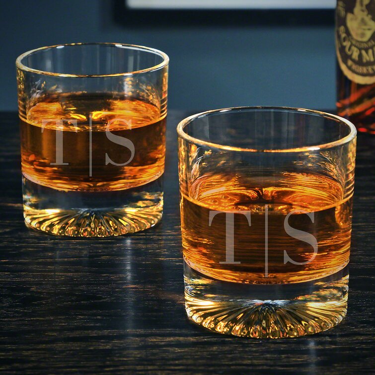 Bless international East Urban Home 2 - Piece 10oz. Glass Whiskey Glass  Glassware Set