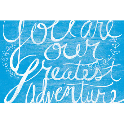 Greatest Adventure Baby Blue - Wrapped Canvas Print