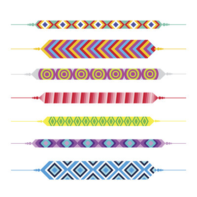 Friendship Bracelets - Wrapped Canvas Print