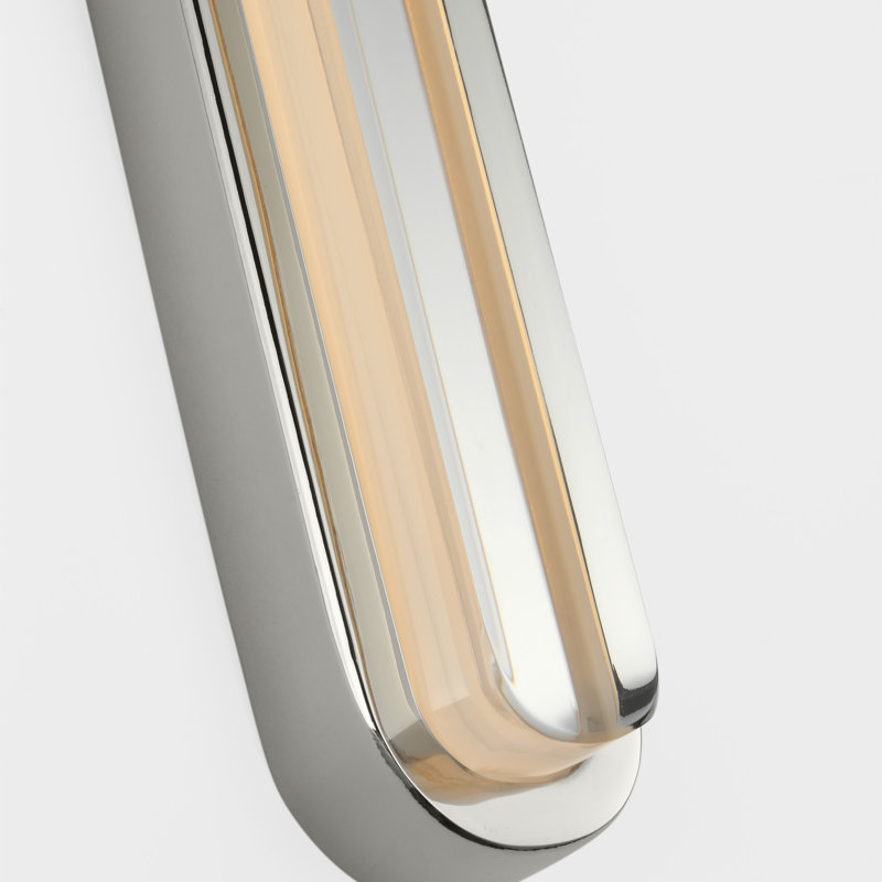 Emera 1 - Light LED Vanity Light, 18" H x 2" W x 1.4" D, Polished Nickel