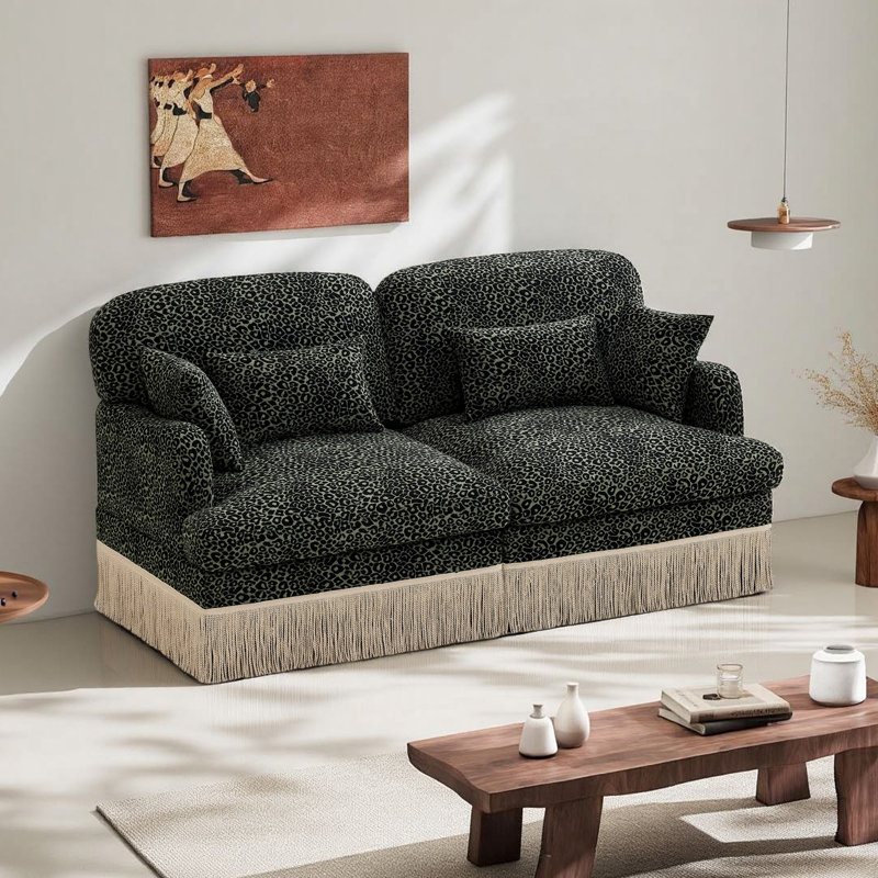 Canapé en chenille 69,2 po, Vert