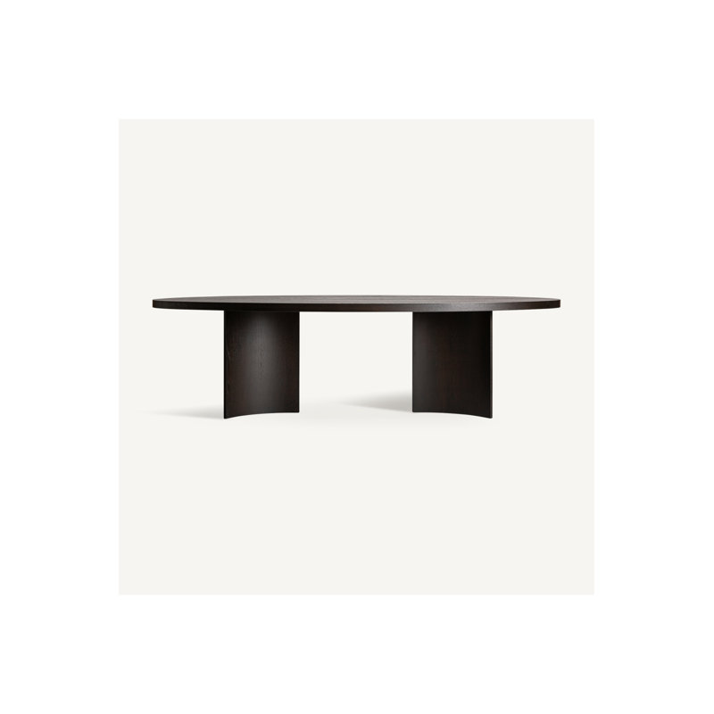 Neuvic Oak Oval Solid Wood Dining Table