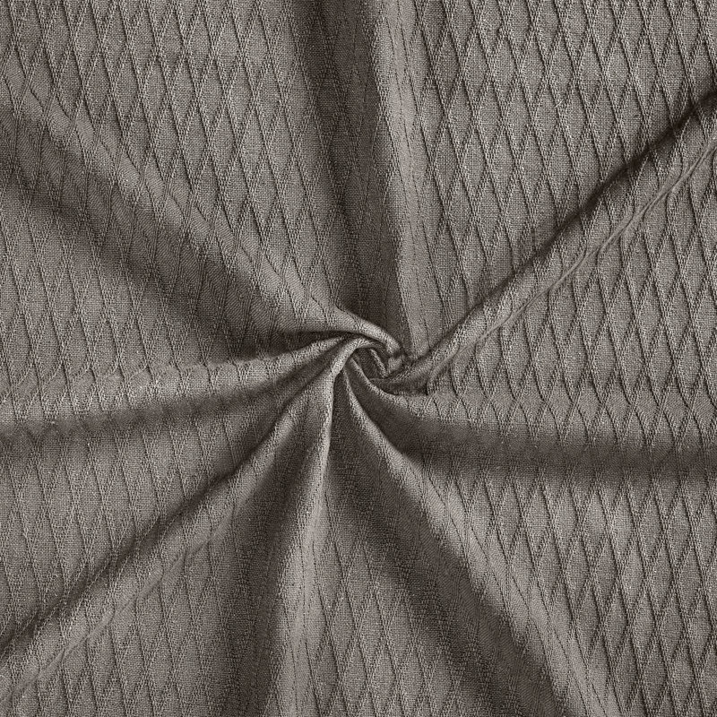 Jeté toutes saisons 100% coton Diamond Weave, Jeté, Gris