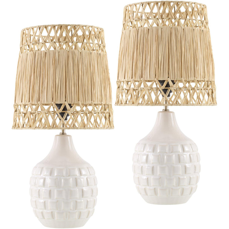 Lampe de table Cantalupo, Blanc