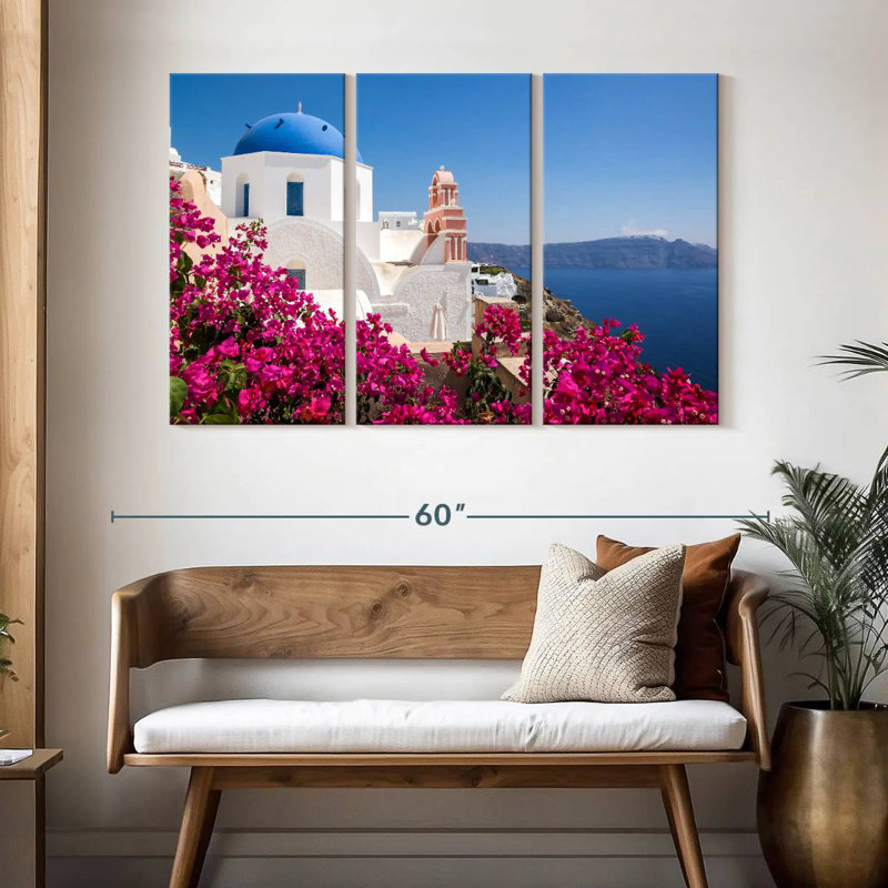 Kavia Santorini Cycladic Architecture, 32" H x 50" W