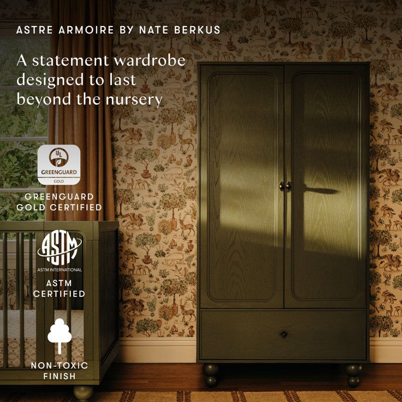 Astre Assembled Armoire by Nate Berkus, Archival Elm