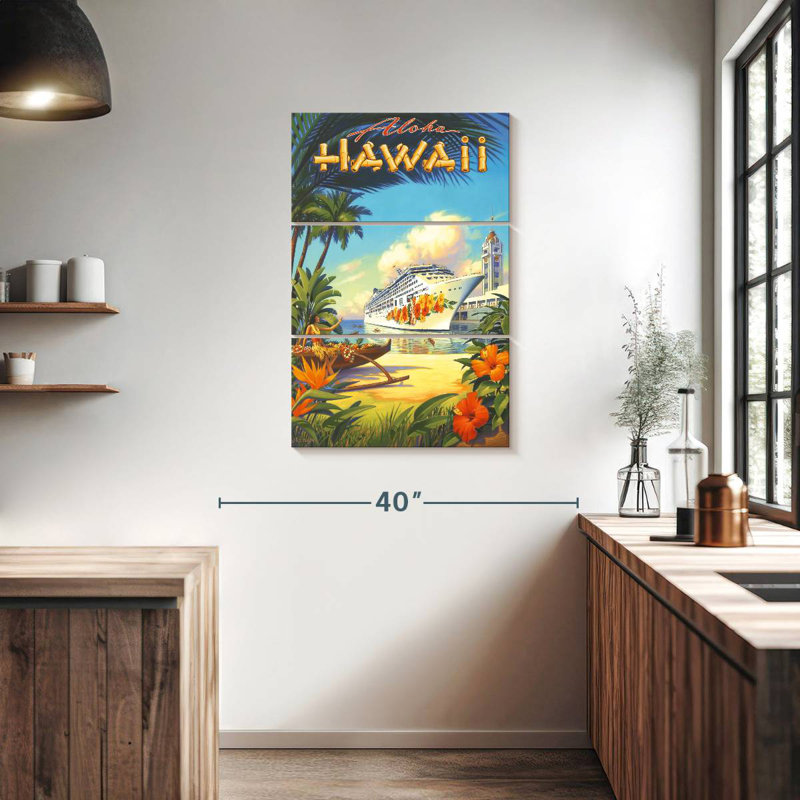 Gillard Pride of Hawaii, H 38 po x l 24 po