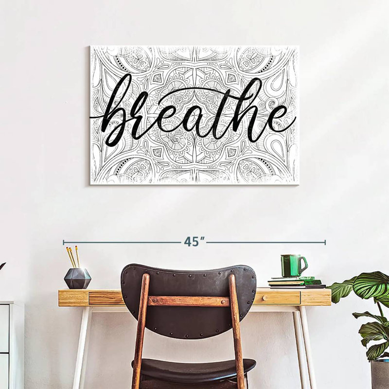 'Breathe Zen Pattern, 24" H x 36" W