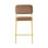 Sixty Upholstered Counter Stool with Metal Frame
